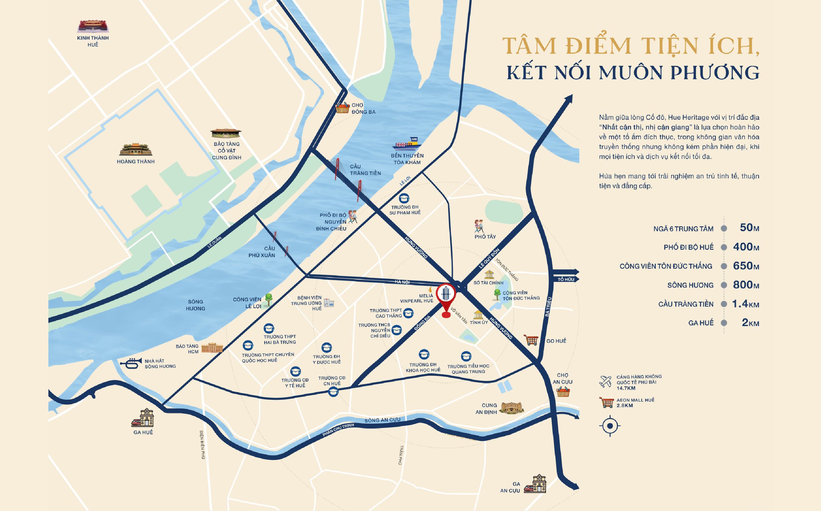 Bản đồ vị trí Hue Heritage